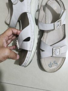 BATA Comfortable Beige Sandals...