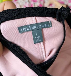 Charlotte Russe Pink Corset Top