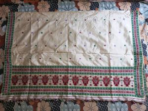 pure pat mekhela sador with blouse