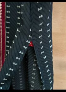 W Brand Stylish Black &amp; Red Kurta