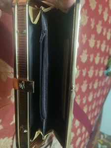 party wear Golden cluch bag for Bride's
