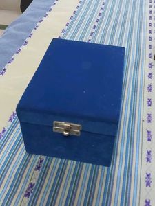 Blue Velvet Storage Box