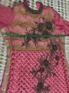 Embellished Pink &amp; Gold Tunic