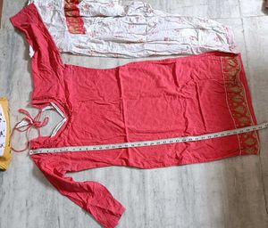 Branded pure cotton patiya kurta set