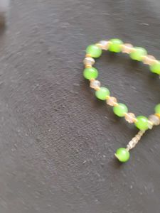 Green Beaded Bracelet