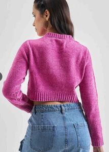 Cozy Chenille Crop Sweater