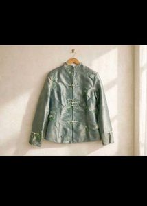 Sage silk chinese o japanese jacket 🥀💅