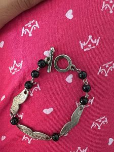 Chic Makeup Bag &amp; Beaded Bracelet Set