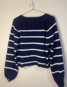 Striped Cropped Sweater