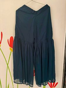 Elegant Navy Blue Sharara Set
