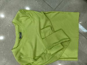 Lime Green Long Sleeve Top