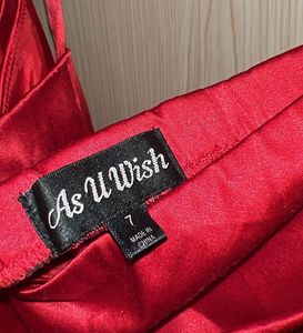 Red One-Shoulder Cocktail Dress