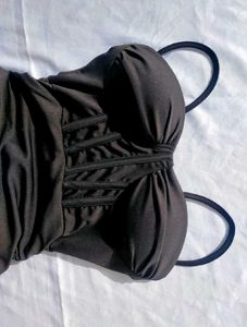 Black corset Mini Dress