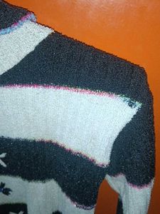 Striped Turtleneck Sweater