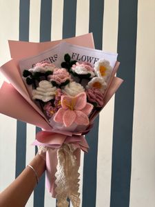 Handmade Crocheted Flower Bouquet