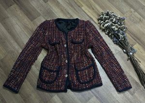Vintage MULTICOLOUR Striped ButtonBlazer