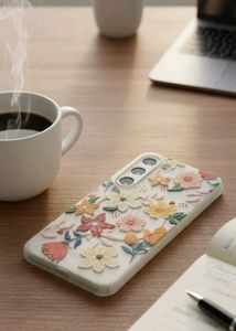 Floral Embossed Phone Case for Samsung S23
