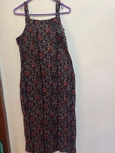 Boho Floral Print Maxi Dress