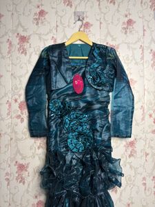 Stunning Teal Flower Girl Dress