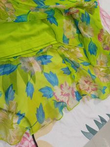 Bright Floral Print Dress