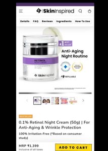 SkinInspired Retinol Night Cream