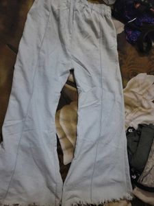 Light Blue Wide Leg Pants