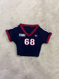 Sporty Athletic Cropped Jersey
