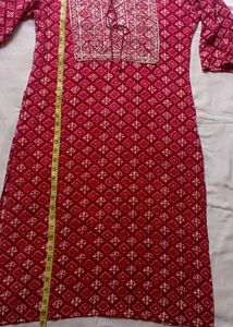 Embellished maroon Kurta for daily wear 😊