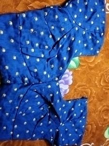 Blue Dotted Blouse