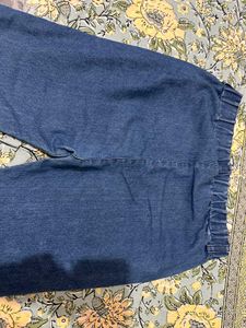 High Waist Flared Bell Bottom Jeans with Side Butt