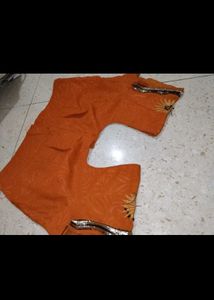 Orange Ethnic Blouse