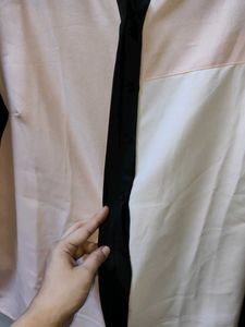 Chic Colorblock Long Sleeve Top