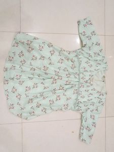 Crop Top With Floral Print