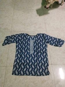 Stylish Blue Printed Kurta