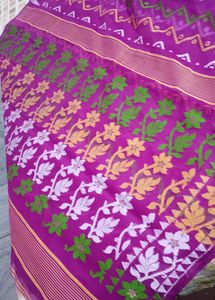 Brand New Cutwork Jamdani with Running Blouse