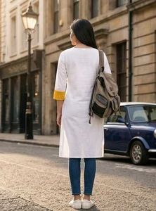 Beutiful Trendy Stripe Casual Kurti☁️🌈