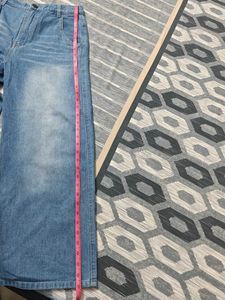 Wide Leg Denim Jeans