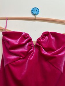 Elegant Velvet Strapless Dress