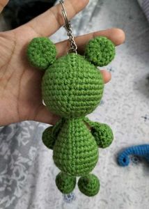 Crochet Frog Keychain