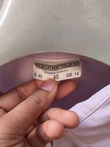 New with tag Korean Casual Lavender Oversized Shir