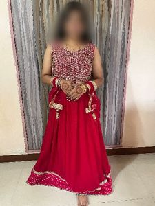 Beautiful Red Embellished Lehenga Choli