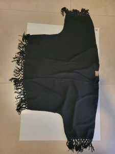Black Fringed Shrug