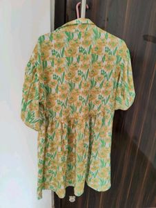 Floral Print Shirt Dress
