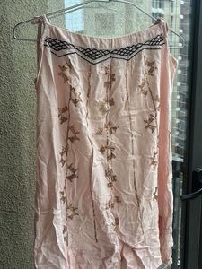 Baby Pink Embellished Tunic Top