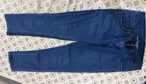 2 Dark Wash Wide(high waist) and straight leg jean