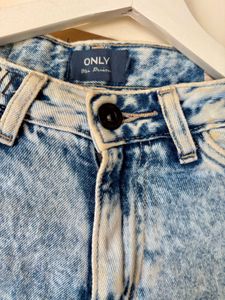 ONLY’s Brand Acid Wash Ripped Jeans with Patches
