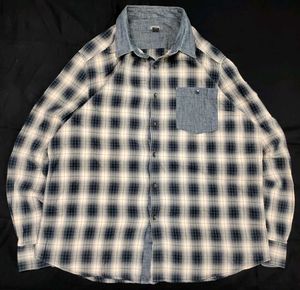 Plaid Shirt with Contrasting Details