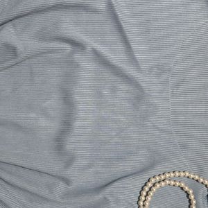 Pastel Blue Ribbed T-Shirt