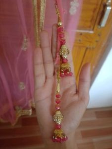 Beautiful Pink &amp; Gold Lehenga Choli