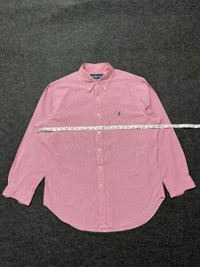 Ralph Lauren Pink Gingham Button-Down Shirt